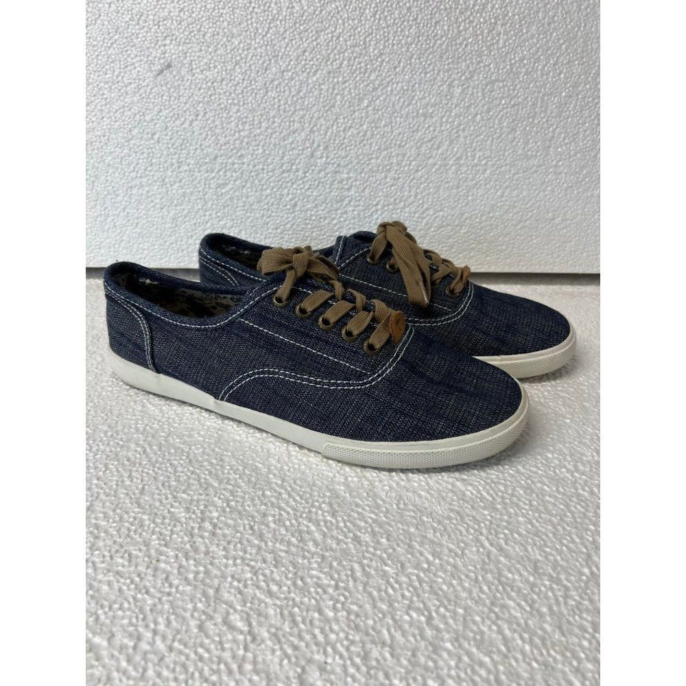 Womens Margaritaville Lace Up SZ 11. Denim Blue With Brown Laces